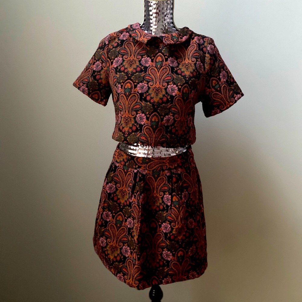 Fashion Union crop top and high waisted skirt set